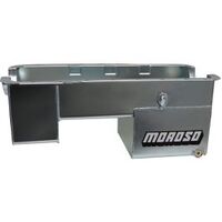MOROSO OIL PAN, FORD 289-302, BILLET END SEALS, 9 IN. DEEP, REAR SUMP