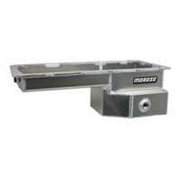 MOROSO OIL PAN, FORD 5.0 COYOTE, ROAD RACE BAFFLED, REAR T-SUMP, ALUM.