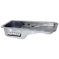 MOROSO OIL PAN, FORD FE, STOCK DEPTH, FRONT SUMP