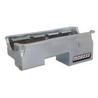 MOROSO OIL PAN, FORD 429-460, 9 IN. DEEP, WINDAGE TRAY, REAR SUMP