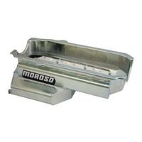 MOROSO OIL PAN, SBC PRE-1985, DART SHP, CIRCLE TRACK, POWER POUCH, 7.125 IN. DEEP