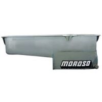 MOROSO OIL PAN, SBC PRE- 80 DRIVER'S SIDE DIPSTICK, CIRCLE TRACK, 7.5 IN. DEEP