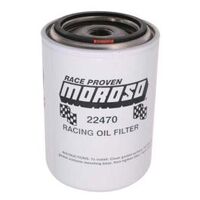 MOROSO OIL FILTER, FORD, MOPAR AND IMPORT, 3/4 IN. THREAD, 5 1/4 IN. TALL, RACING