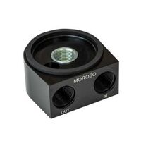 MOROSO FILTER ADAPTER, SANDWICH, OIL COOLER, 13/16 IN -16 THR