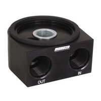MOROSO FILTER ADAPTER, SANDWICH, OIL COOLER, 22 mm 1.5 IN. THR