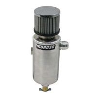 MOROSO TANK, BREATHER,CATCH CAN, 1/2 NPT FEMALE, ROLL BAR MOUNT