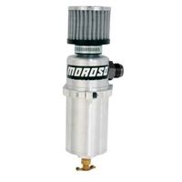 MOROSO BREATHER TANK, CATCH CAN, BILLET ALUMINUM BODY