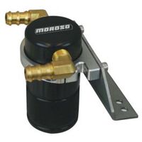 MOROSO SEPARATOR, AIR OIL, CATCH CAN, SMALL BODY, BLACK FINISH, FORD F150 ECOBOOST/5.0L, 11-14