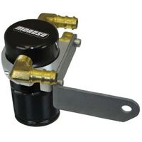 MOROSO SEPARATOR, AIR OIL, CATCH CAN, SMALL BODY, BLACK FINISH, DODGE CHALLENGER, SHAKER HOOD 5.7/6.1/6.4