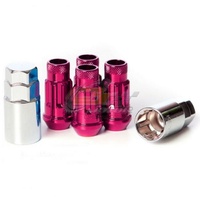 Muteki SR48 Lock Nut Set  (12 x 1.25) Pink - 32901K