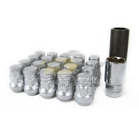 Muteki SR35 Lug Nuts Closed End Silver(12 x 1.5) - 32926SP