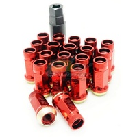 Muteki SR45R Rotating Taper Lug Nuts Open End Red(12 x 1.25) - 32935R