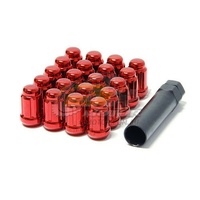 Muteki Short Lug Nuts Closed End Red(12 x 1.5) - 41886R