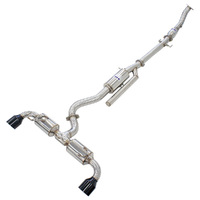Invidia N2 O2 Back Exhaust+Catless Front Pipe Black Tips for Toyota Yaris GR XPA16R