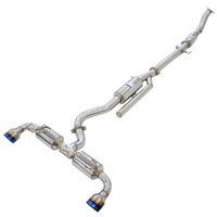 Invidia N2 O2 Back Exhaust+Catless Front Pipe,Ti Tips for Toyota Yaris GR XPA16R