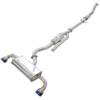 Invidia Q300 O2 Back Exhaust+Catless frt Pipe Ti Tips for Toyota Yaris GR XPA16R