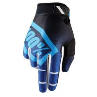 100% Ridefit Corpo Blue Gloves