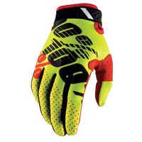100% Ridefit Yellow/Black Gloves