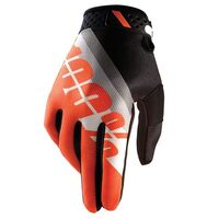 100% Ridefit Slant Orange Gloves