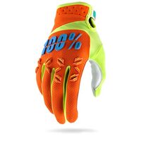 100% Airmatic Orange Youth Gloves