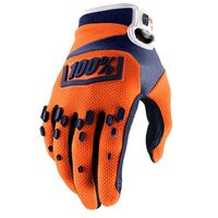 100% Airmatic Orange/Navy Gloves