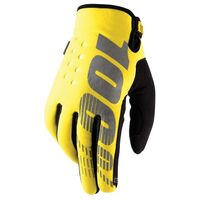 100% Brisker Yellow Gloves