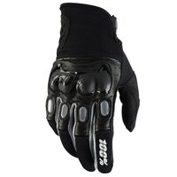 100% Derestricted Black/Grey Gloves