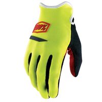 100% Ridecamp Neon Yellow Gloves