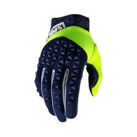 100% Airmatic Fluo Yellow/Navy Gloves