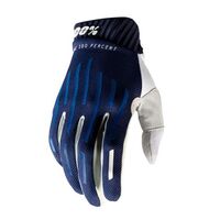 100% Ridefit Navy Gloves