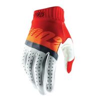 100% Ridefit Fluo Orange/Red/Blue Gloves