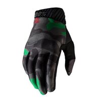 100% Ridefit Black Camo Gloves