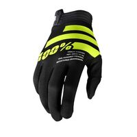100% iTrack Fluo Yellow/Black Gloves