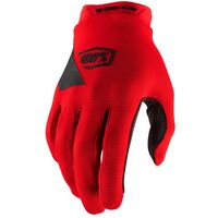 100% Ridecamp Red Gloves