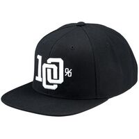 100% College Black Snapback