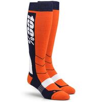 100% Hi Side Performance Orange Socks