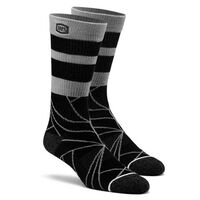 100% Fracture Black Athletic Sock