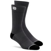 100% Casual Solid Grey Socks