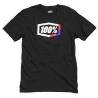 100% Stripes Black T-Shirt