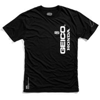 100% Geico Honda Heretic Tech Black T-Shirt