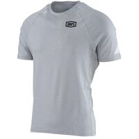 100% Mens Relay Silver Tech T-Shirt
