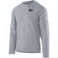 100% Mens Meter Silver Tech Long Sleeve