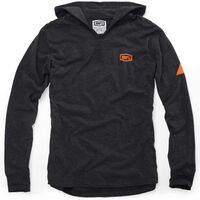 100% Gravel Black/Orange Hoodie
