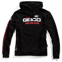 100% Geico Honda Salvo Black Hooded Sweatshirt