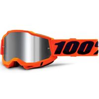 100% Accuri2 Goggle Orange Mirror Silver Lens