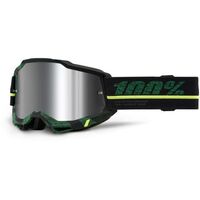 100% Accuri2 Goggle Overlord Flash Silver Lens