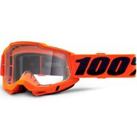 100% Accuri2 OTG Goggle Orange Clear Lens