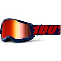 100% Strata2 Goggle Masego Mirror Red Lens
