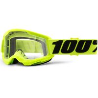 100% Strata2 Youth Goggle Yellow Clear Lens