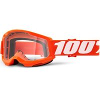 100% Strata2 Youth Goggle Orange Clear Lens